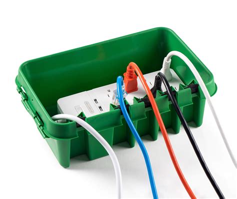 fully enclosed electrical extension cord box|weatherproof electrical connection box.